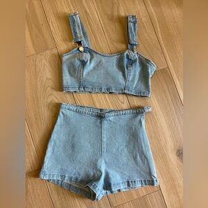 Adorable 2 Piece Denim Juniors Outfit